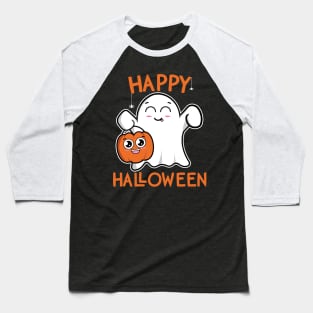 Happy Halloween Ghost Kids Costume Trick or Treat product Baseball T-Shirt